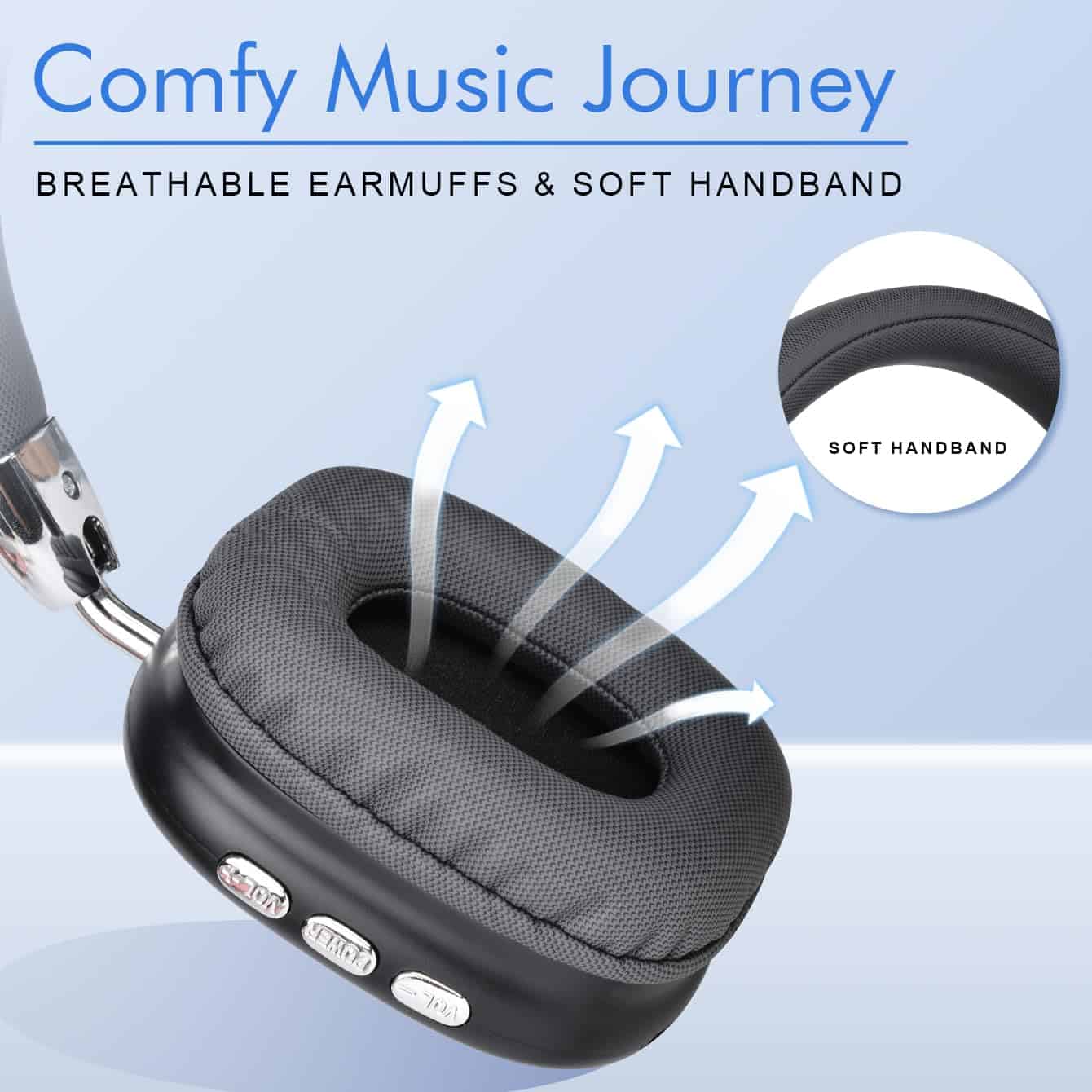 Audífonos Premium Inalámbricos Bluetooth AYI Over Ear con - Imagen 7