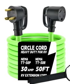 Cable de Extensión para RV de 30 Amp 50FT con Asa de