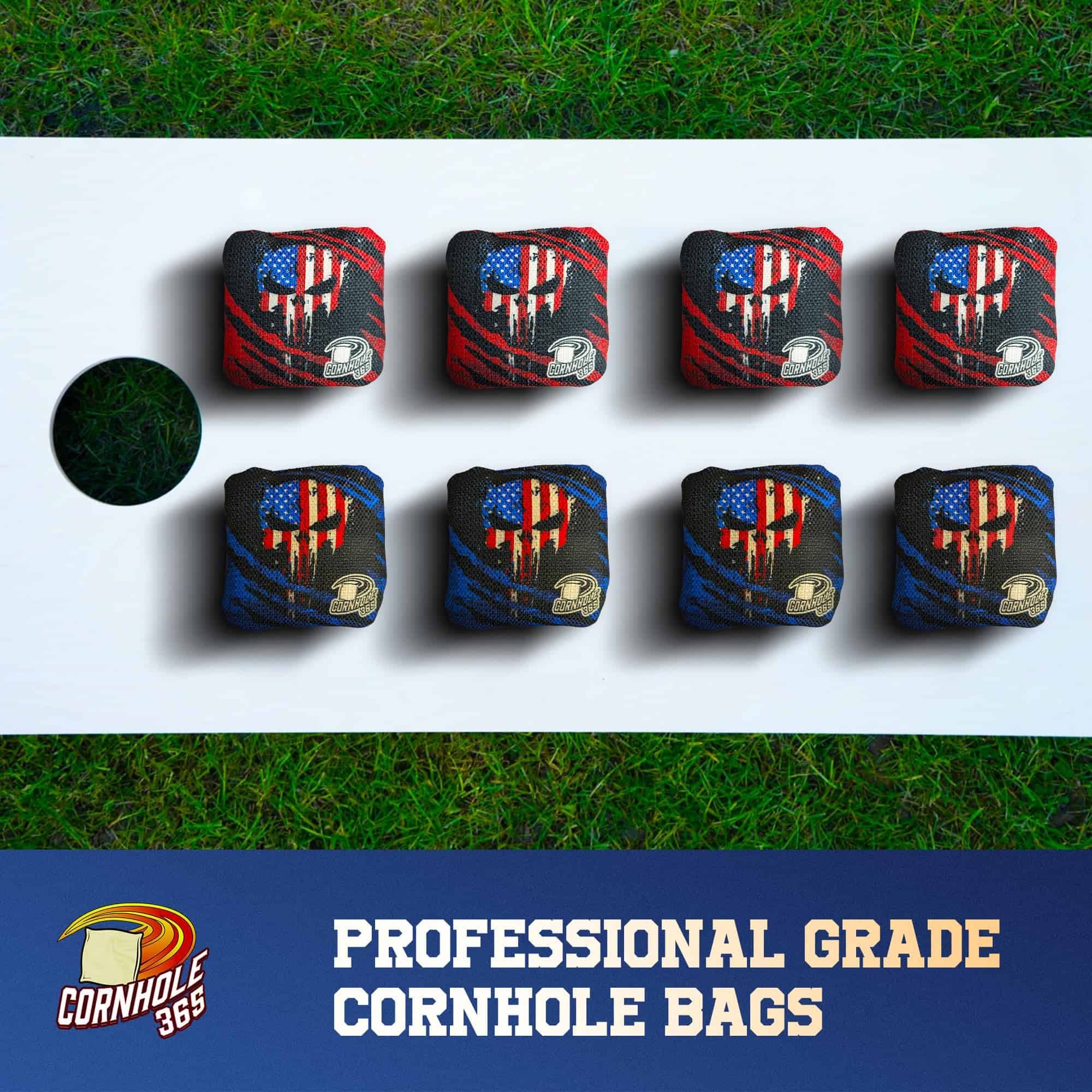 Bolsas de Cornhole Temáticas Cornhole365 - 6" -Punisher - Imagen 6