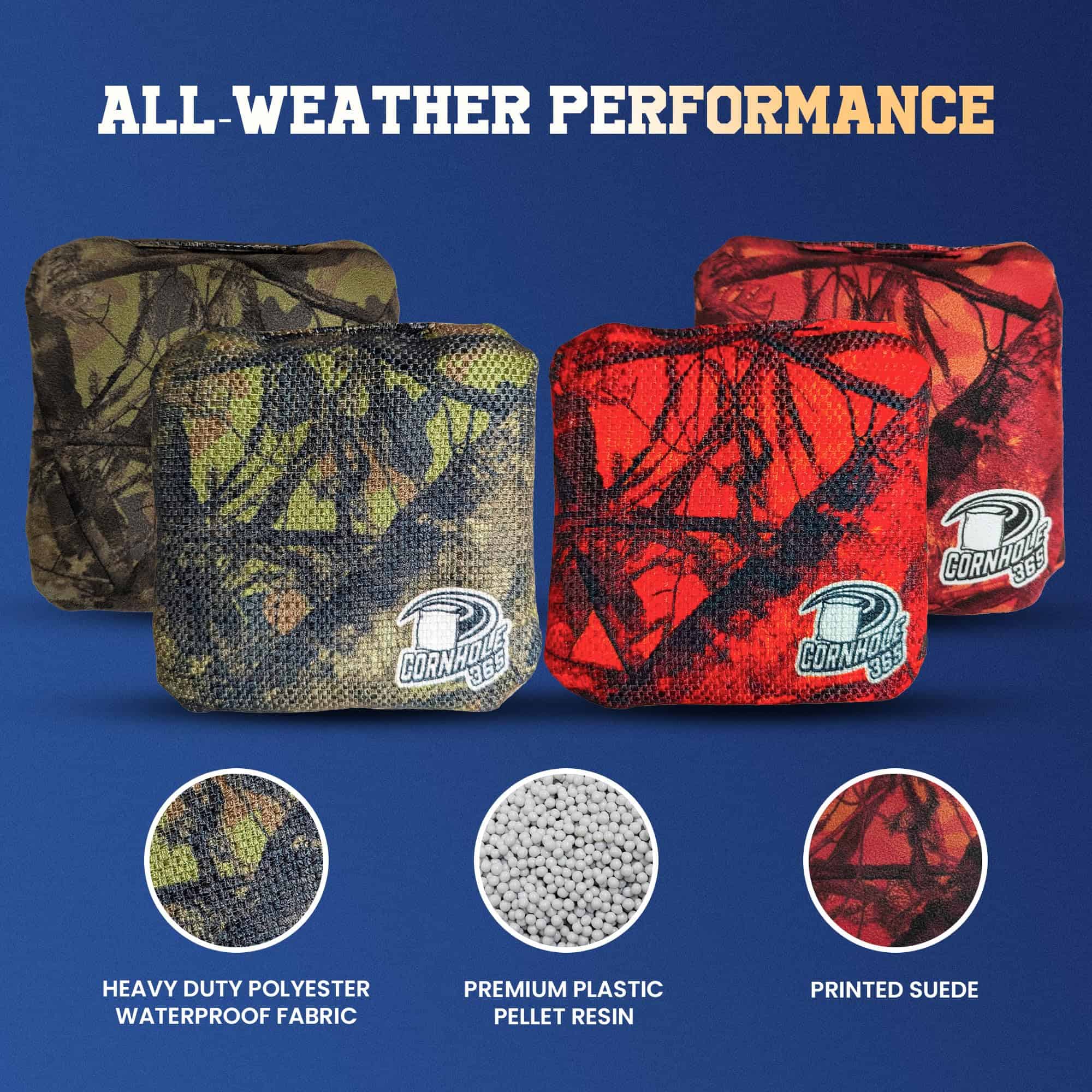 Bolsas de Cornhole Temáticas Cornhole365 - -Camuflaje de Caz - Imagen 4