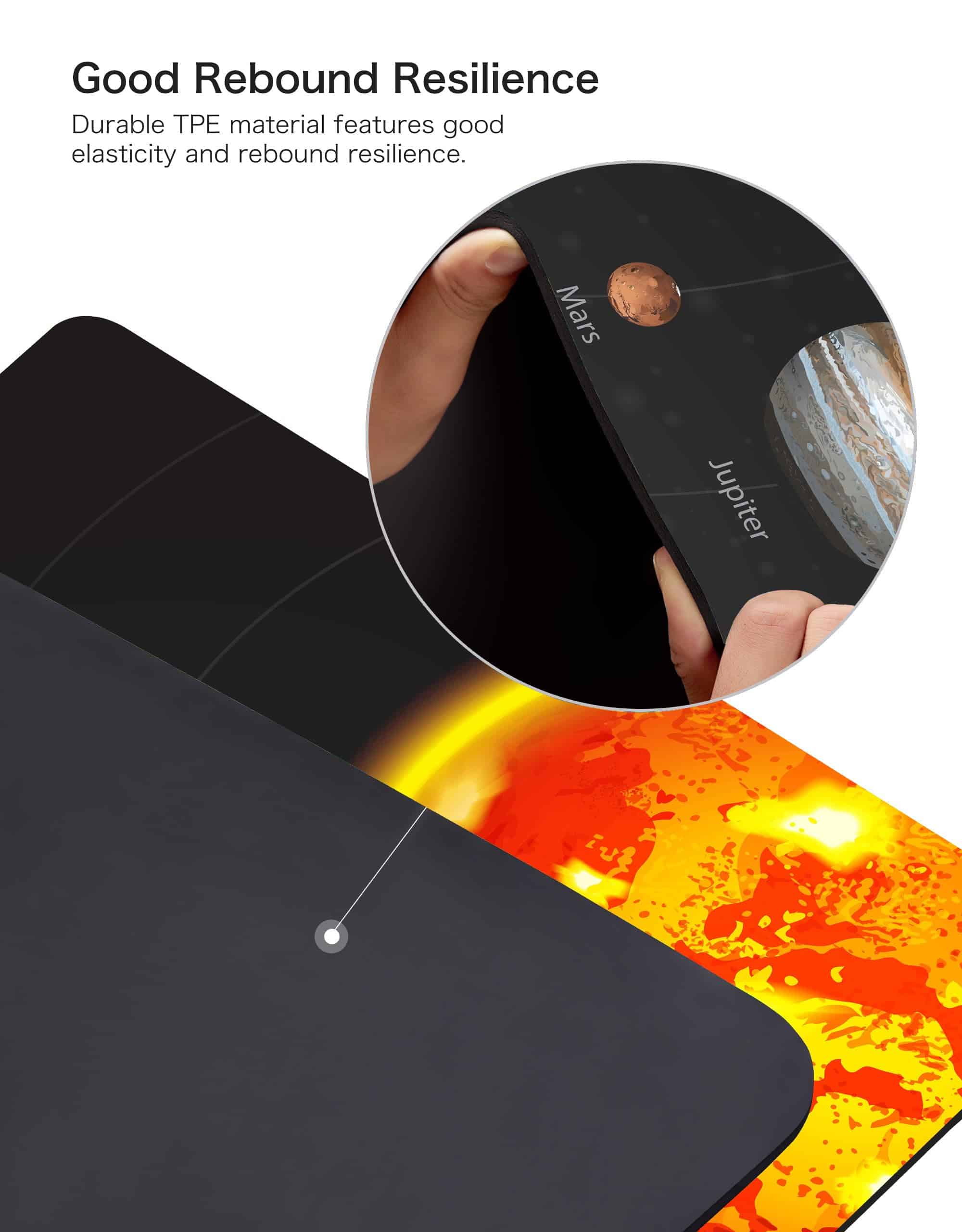 Tapete de Yoga de TPE Suede de nuveti de Alta Densidad, - Imagen 6