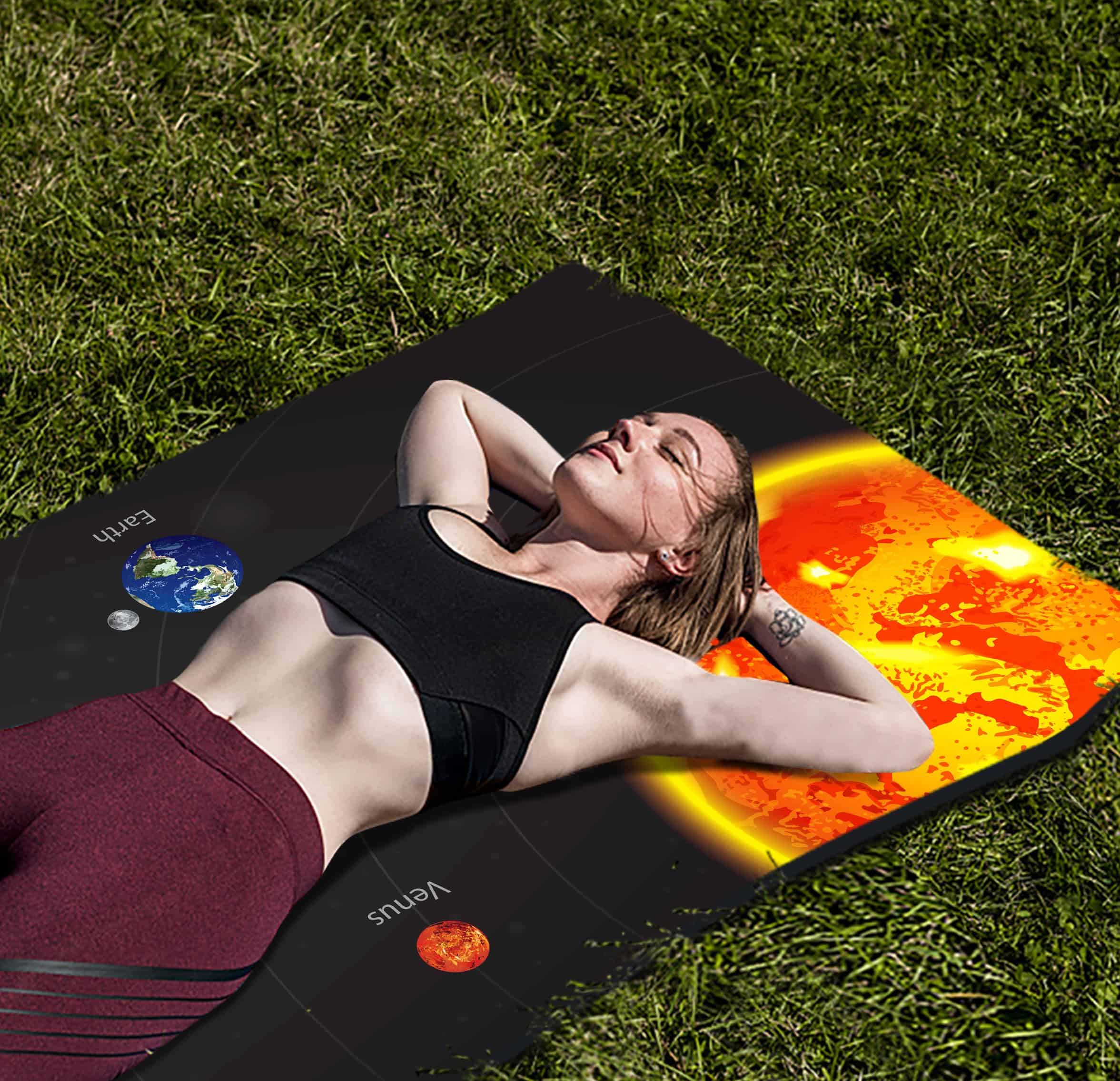 Tapete de Yoga de TPE Suede de nuveti de Alta Densidad, - Imagen 4