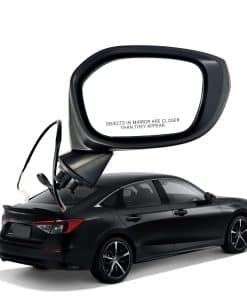 Espejo lateral derecho negro de repuesto para Honda Civic