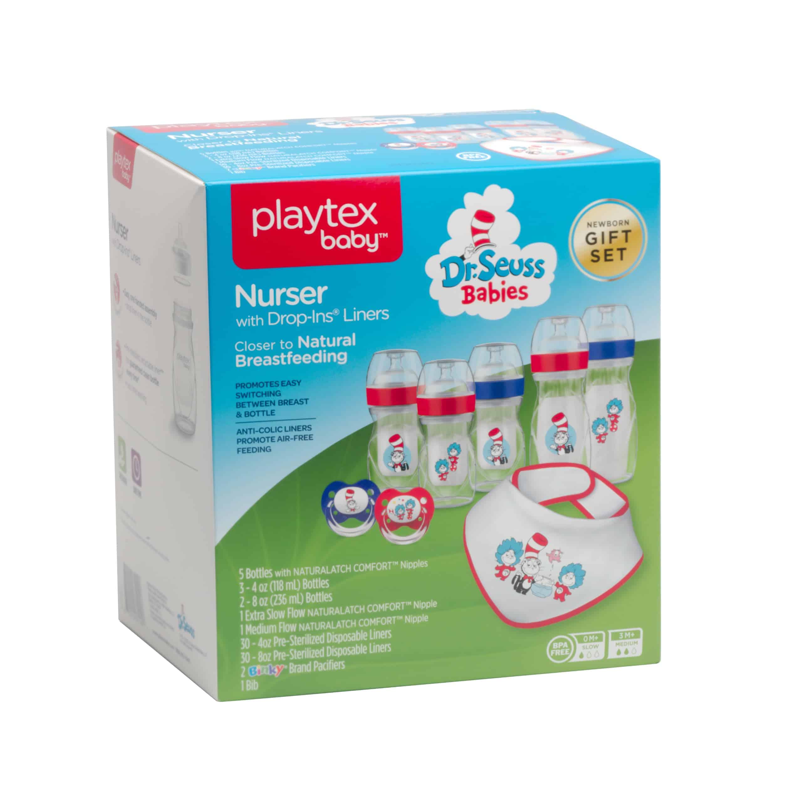 Set de Regalo Playtex Baby Dr. Seuss - 2 Chupetes Binky, 3