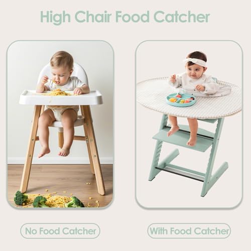MITCHENIFY Food Catcher Compatible con Silla Alta Stokke - Imagen 3