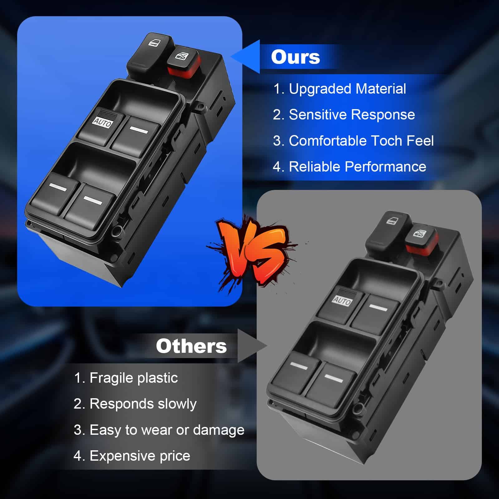 JALIAMTE 35750-SDA-H12 Interruptor de control de ventana de - Imagen 8