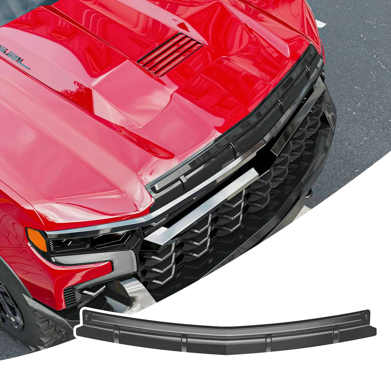 Protector de Capó CZmenghe Compatible con -Negro Brillante