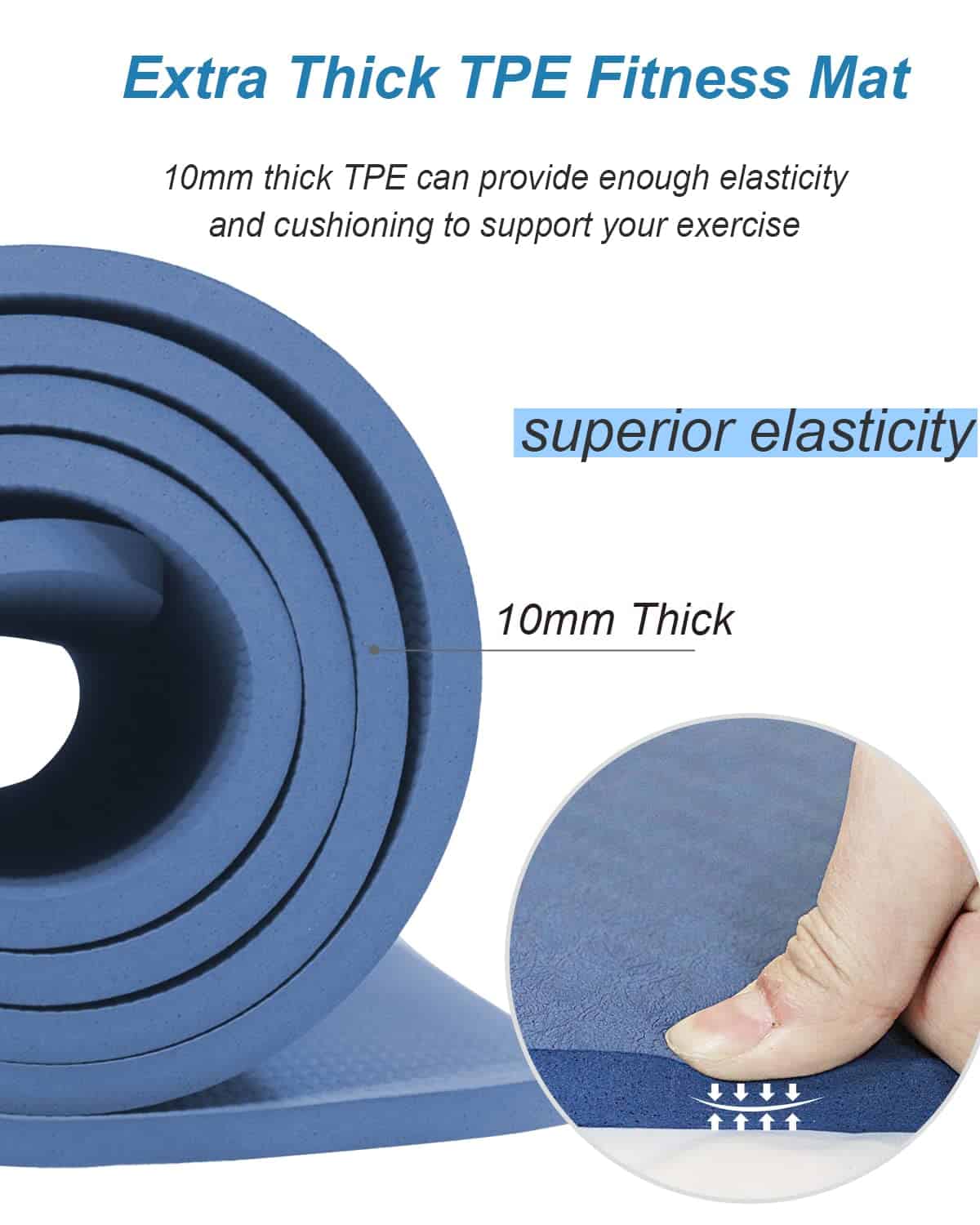 Tapete de Yoga RYTMAT de 10mm de Grosor, Tapete de - Imagen 4