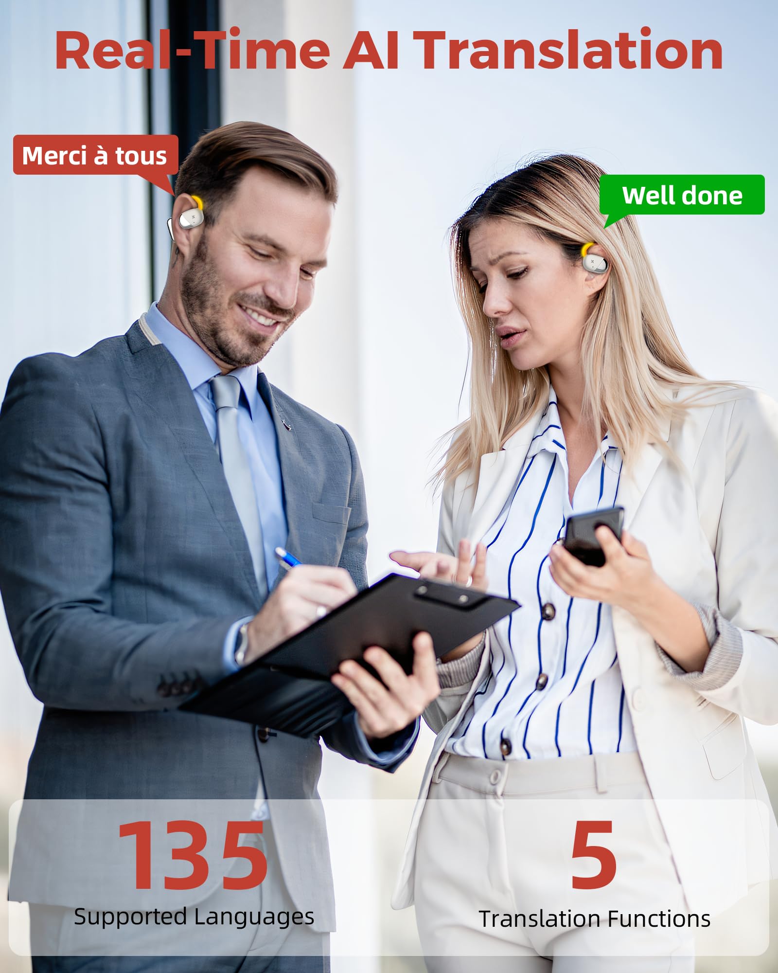 Audífonos inalámbricos GaNspeed 4 en 1 Bluetooth 5.4 para - Imagen 4