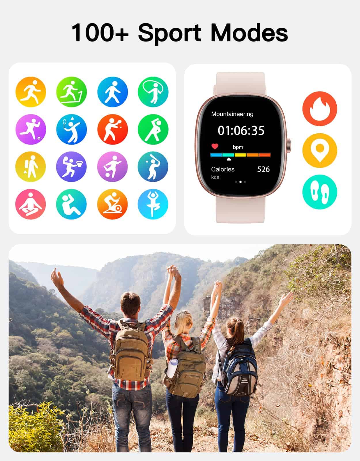 Fitness Tracker 2025 Ver. (Responder/Llamar), Reloj - Imagen 5