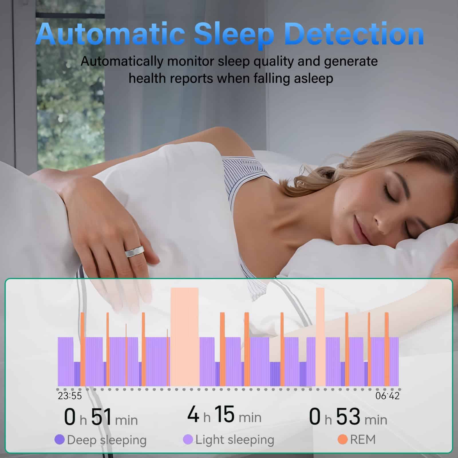 Anillo Inteligente Rastreador de Fitness para Hombres y - Imagen 3