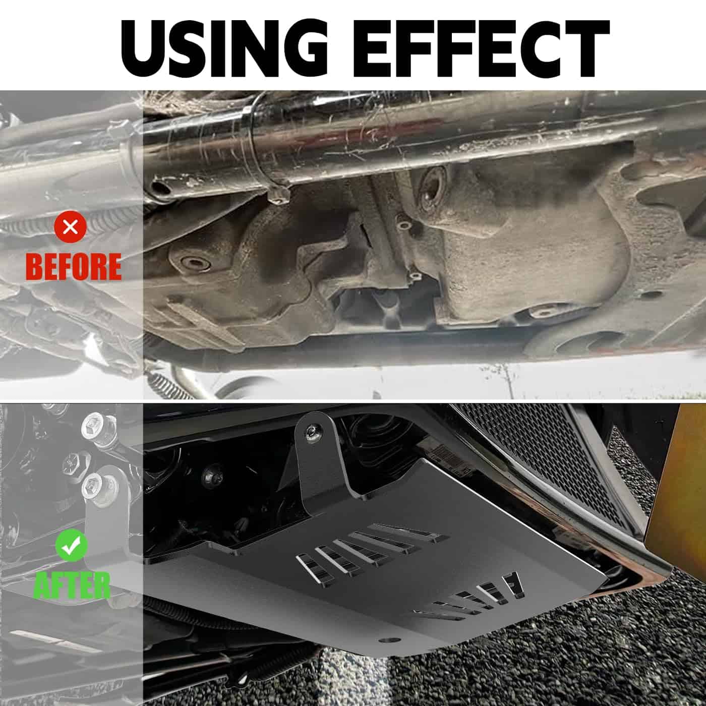 JERBOR Placa protectora de chasis de motor engrosada para - Imagen 5