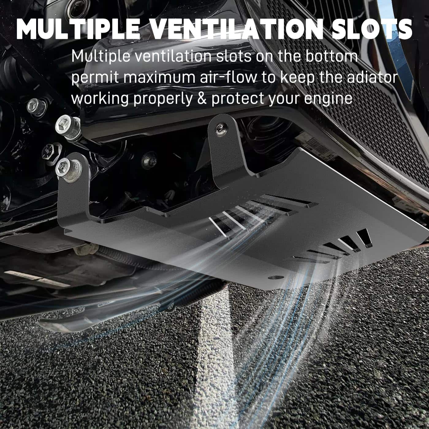 JERBOR Placa protectora de chasis de motor engrosada para - Imagen 4