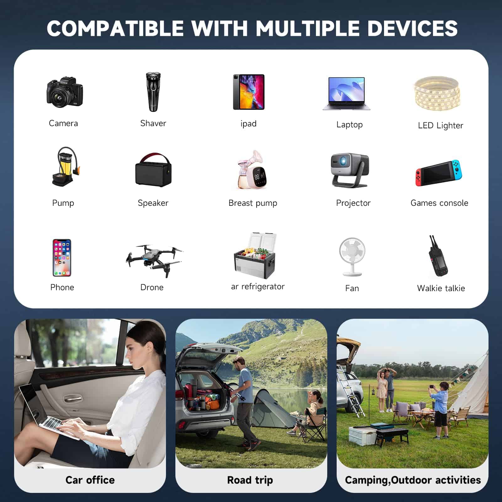 Inversor de corriente de 400W, FSATBTNE Convertidor de - Imagen 5