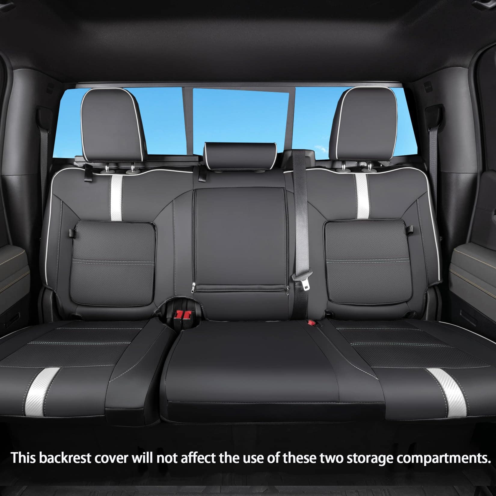 Fundas de asiento TANDI para Silverado & -Negro con Ribete B - Imagen 4