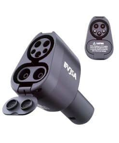 Adaptador EVJSA 2 en 1 CCS & J1772 a Tesla, Cargador Tesla