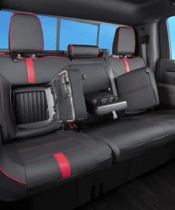 Fundas de asiento TANDI para Silverado & -Negro con Ribete R