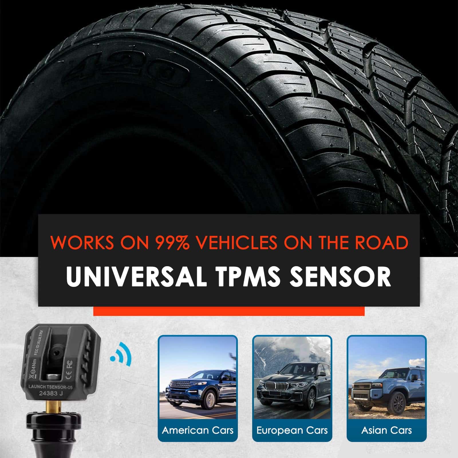 Sensor de TPMS Universal LAUNCH X431 TSENSOR-05 - Imagen 6