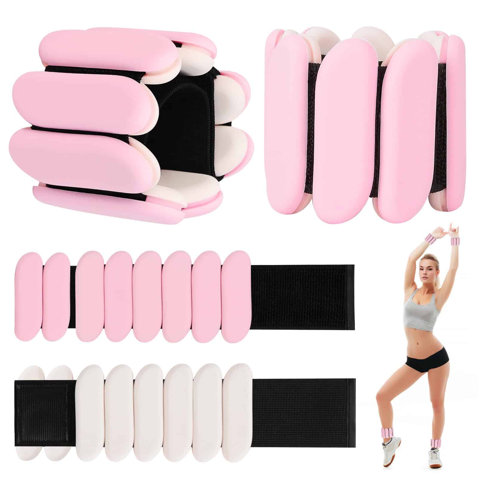 Pesas para Muñecas - 1 Par (1 lb Cada uno) | Pesas