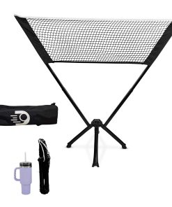 Red Dinkaroo Mini Portable Practice Pickleball Net - Red de