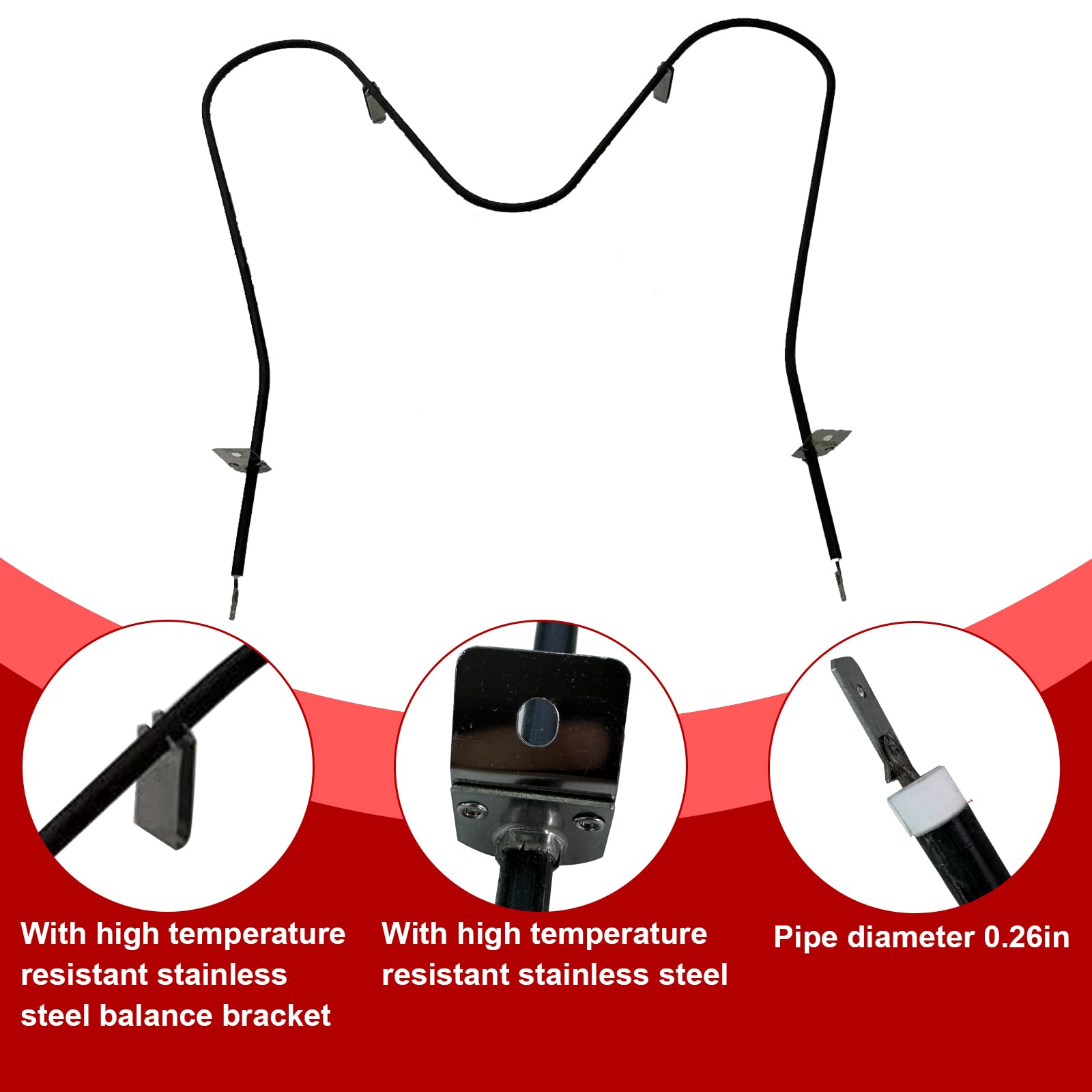 Aiyoushang 316075104 Elementos de calefacción de horno, - Imagen 5
