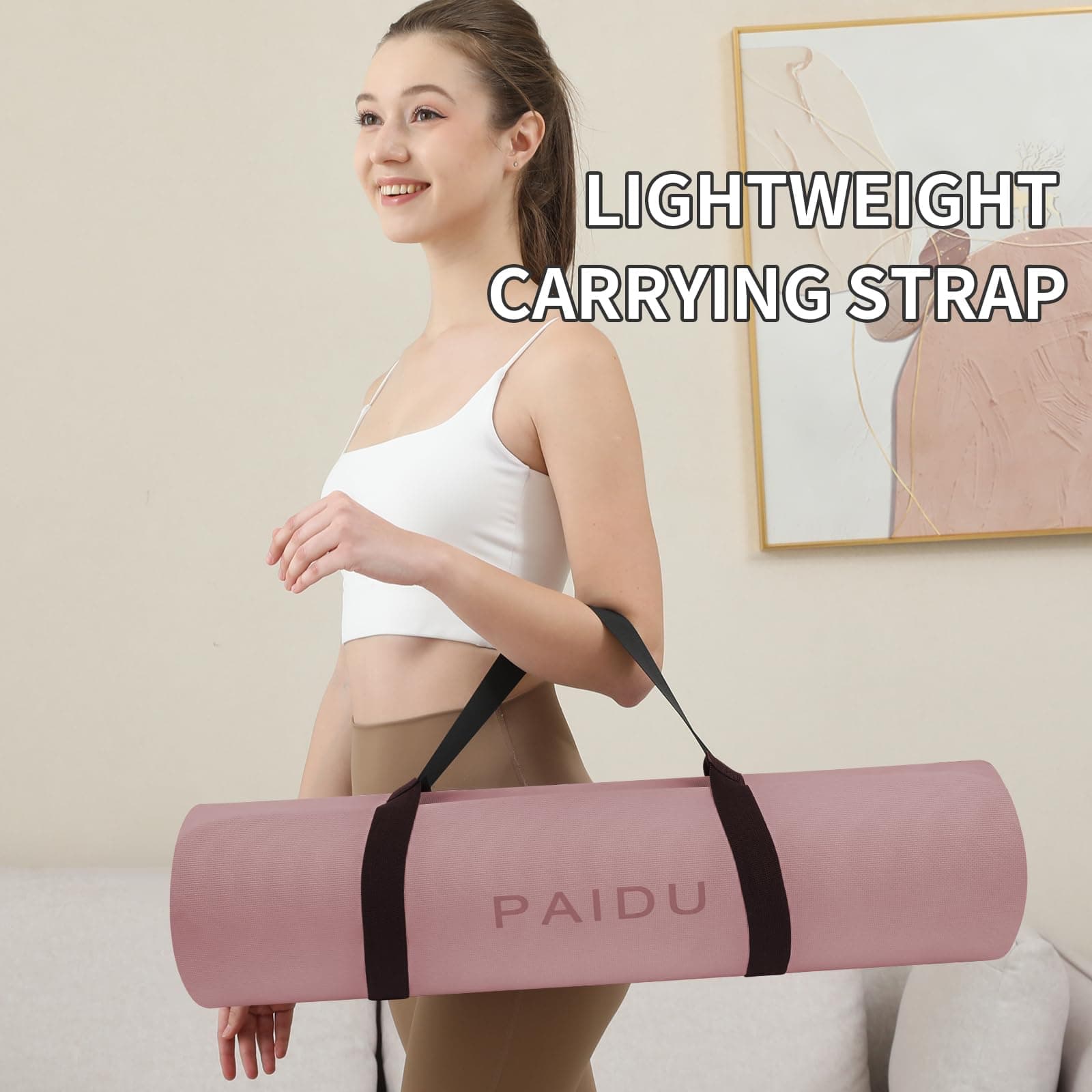 Tapete de Yoga PAIDU Antideslizante y Antiroturas, Extra - Imagen 6