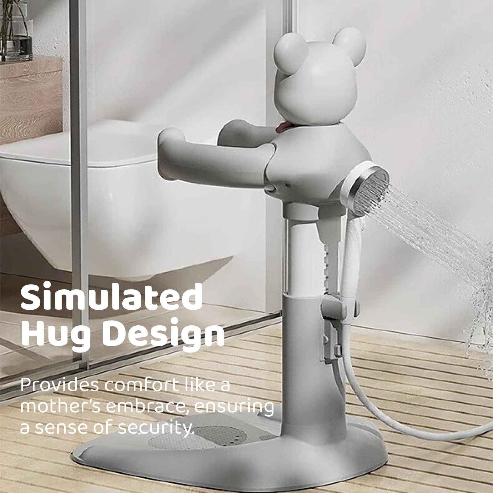 Soporte de Ducha para Bebés con Apoyo Ajustable - Alivia la - Imagen 4
