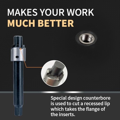 Juego de Reparación de Roscas SENNMONN M8X1.0 con Broca - Imagen 4