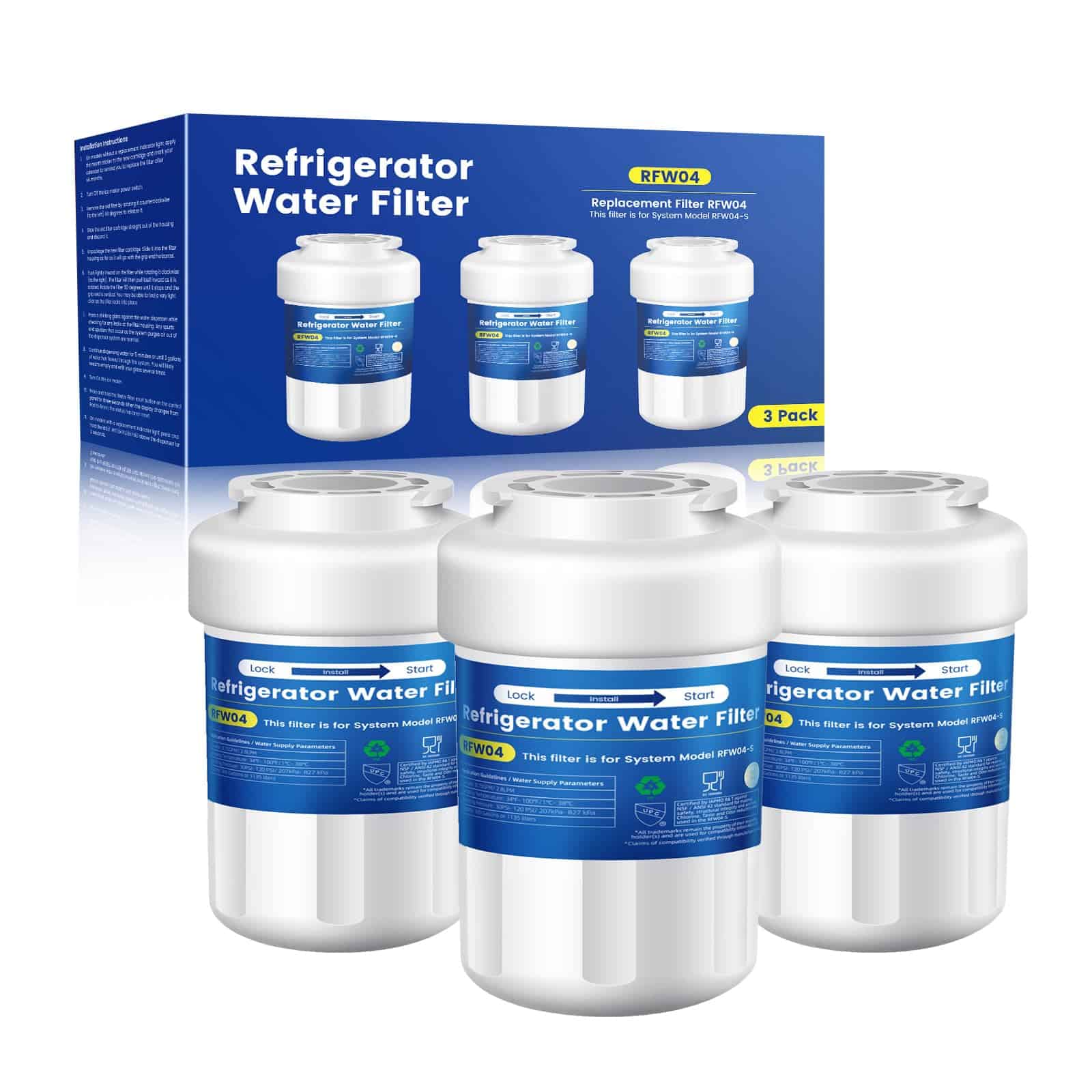Filtro de Agua de Repuesto Molifal para GE MWF, SmartWater