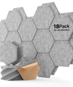 Paneles Acústicos Soundsbay, Pack de 18 Paneles Hexagonales