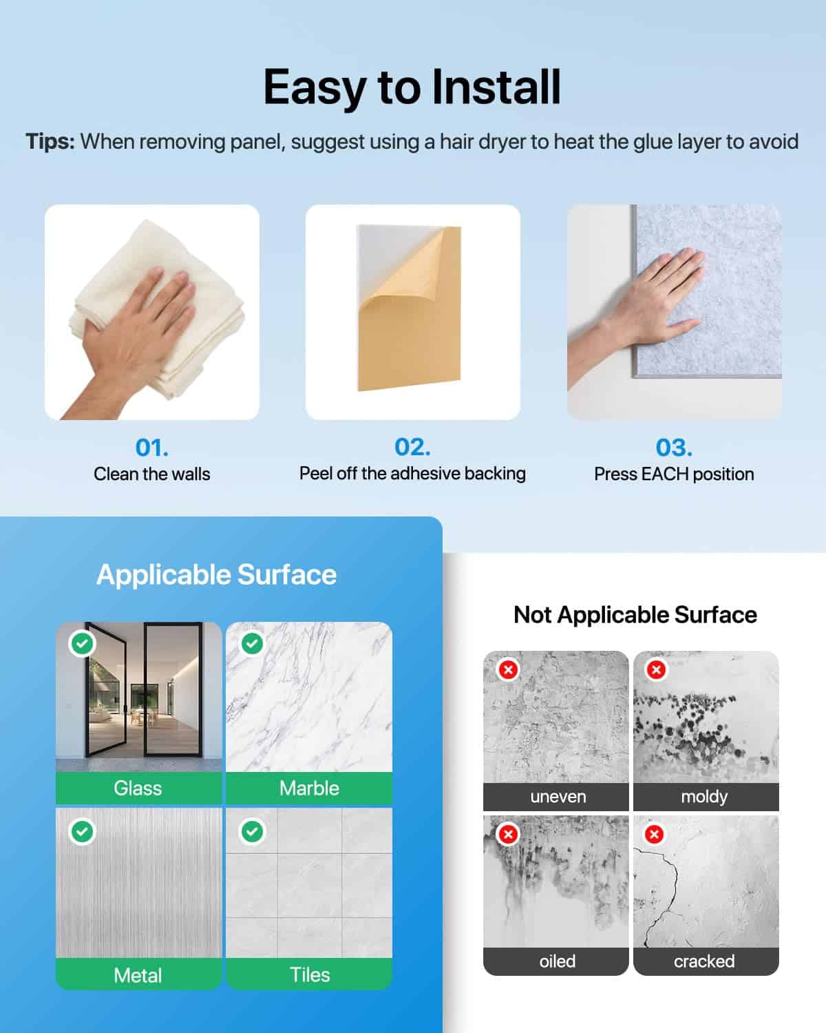 Paneles Acústicos 12 Paquete Paneles Insonorizantes para - Imagen 7