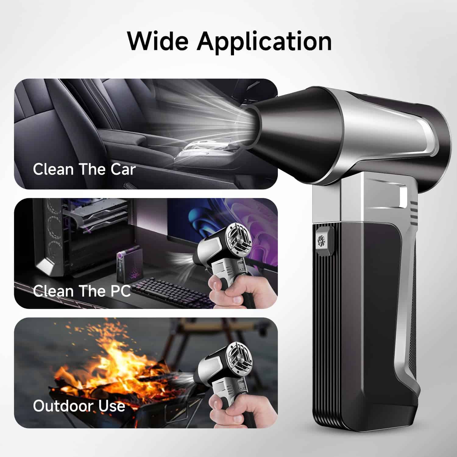 iRnergy Soplador de Aire Comprimido, Turbo Jet Portátil, - Imagen 6