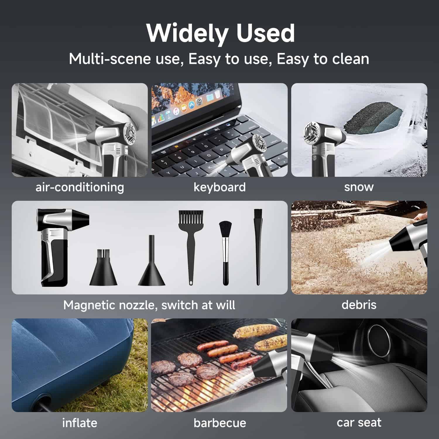 iRnergy Soplador de Aire Comprimido, Turbo Jet Portátil, - Imagen 8