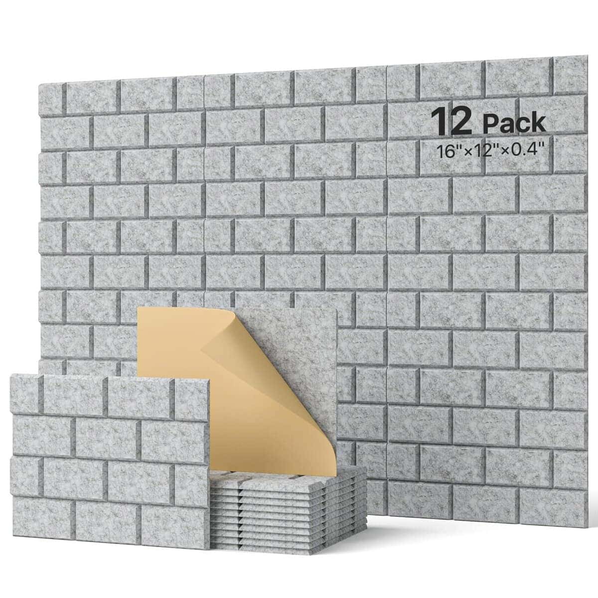 Paneles Insonorizantes, Soundsbay 12 Pack Paneles -Gris