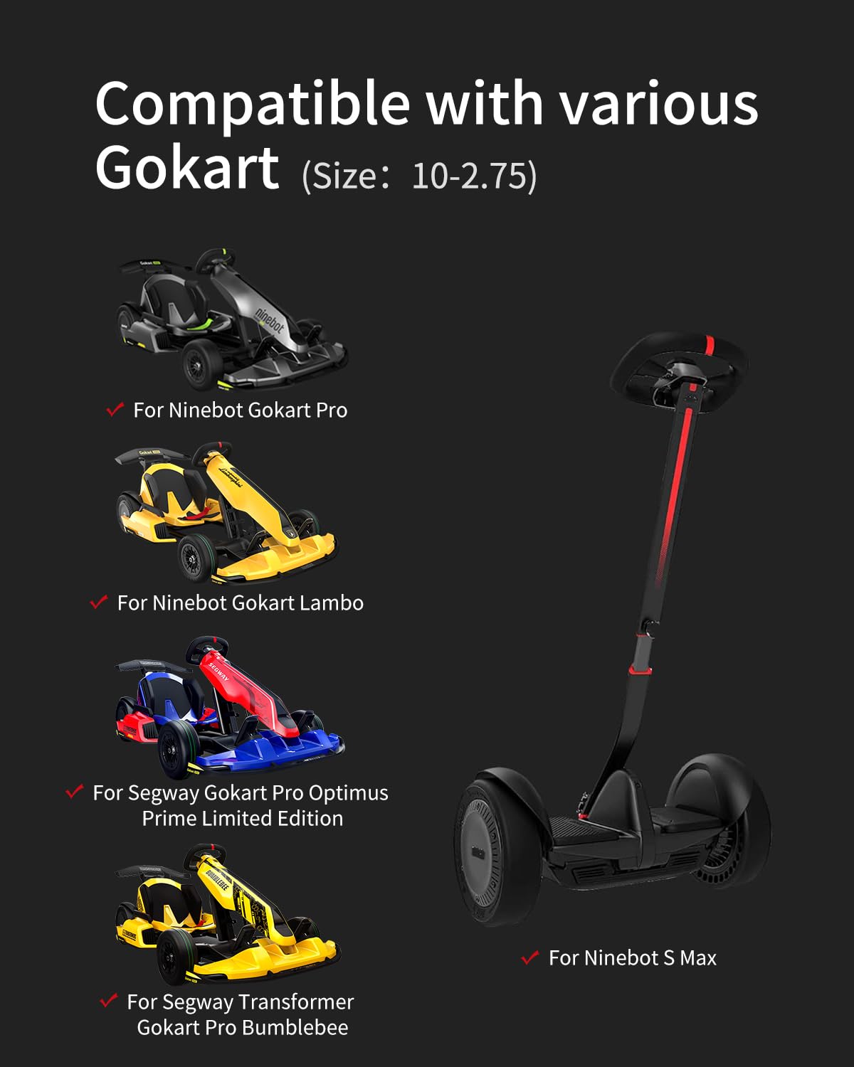 Llanta Comfort para GoKart Pro y Gokart Bundle Kit de - Imagen 9