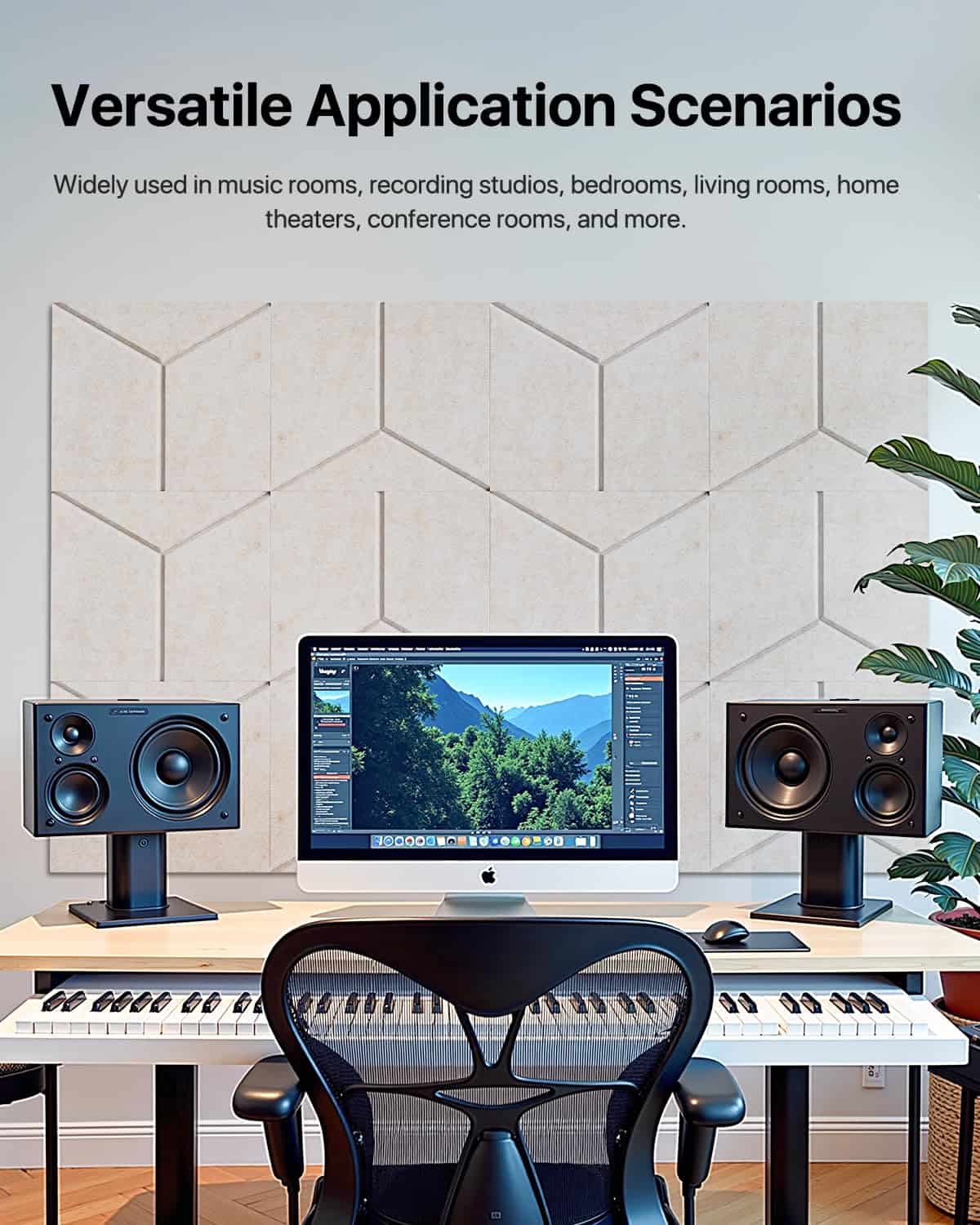 Paneles de Pared Insonorizantes -Beige - Imagen 6