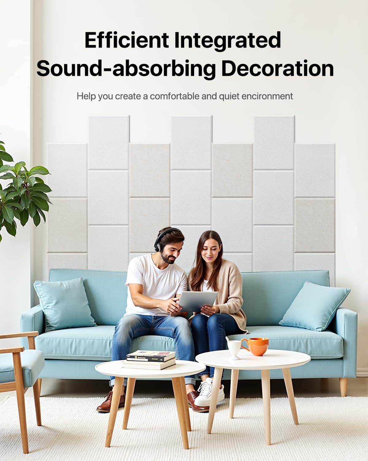 Paneles Acústicos 12 Paquete Paneles Insonorizantes para - Imagen 5