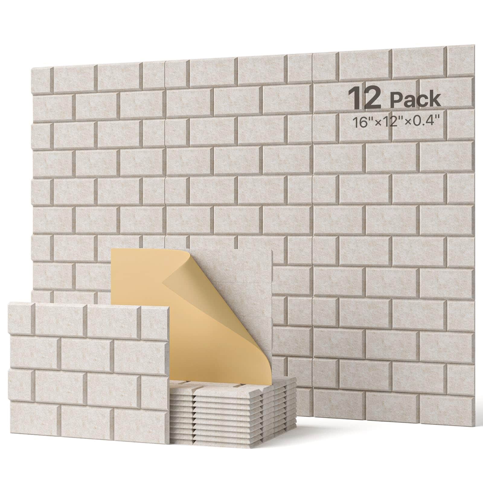 Paneles de Pared Insonorizantes, Pack de 18 Paneles