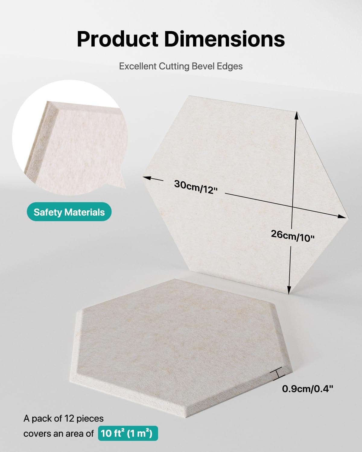 Paneles Acústicos Soundsbay, Pack de 12 Paneles Hexagonales - Imagen 6