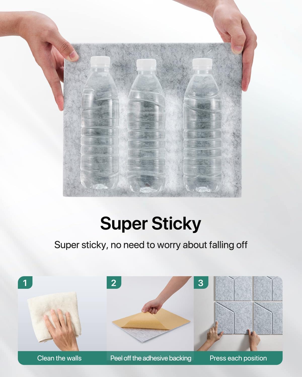 Paneles de Pared Insonorizantes -Gris - Imagen 5