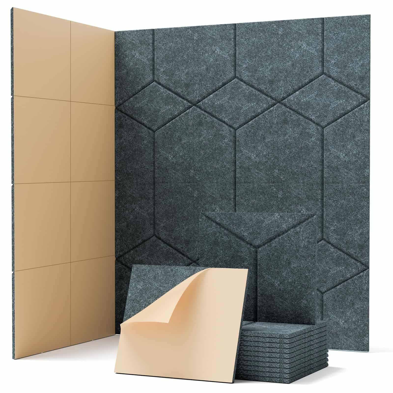 Paneles de pared a prueba de sonido autoadhesivos, Paneles