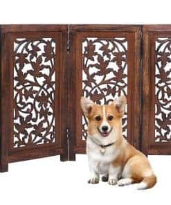 Barrera Decorativa para Perros de Pie Libre Woodify -