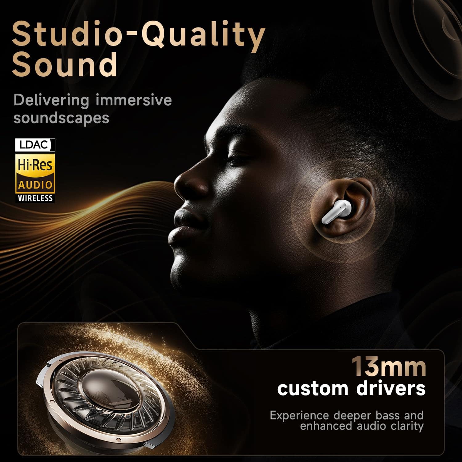 Auriculares inalámbricos de calidad de -Blanco - Imagen 3