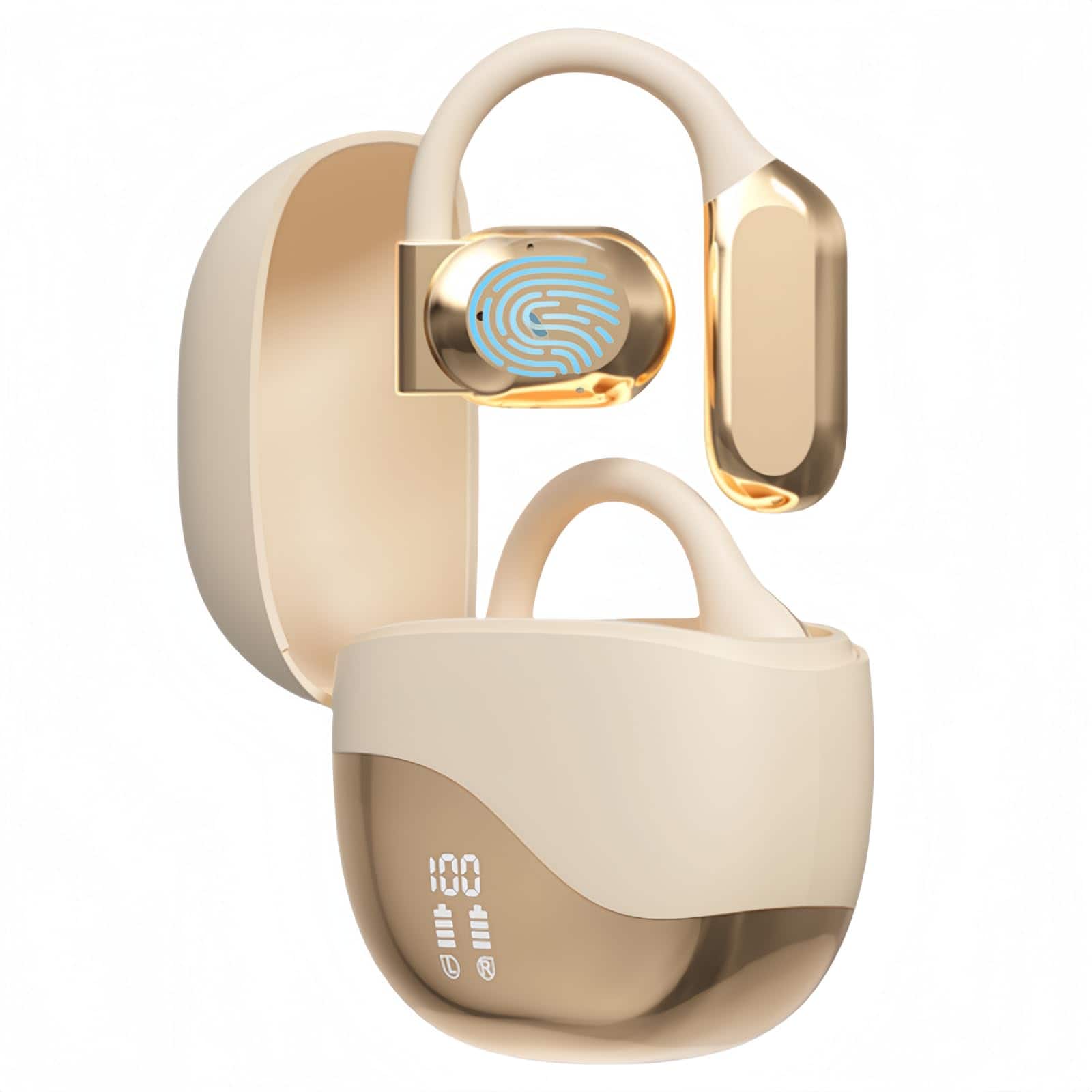 AI OWS Language Translator Earbuds: Auriculares de