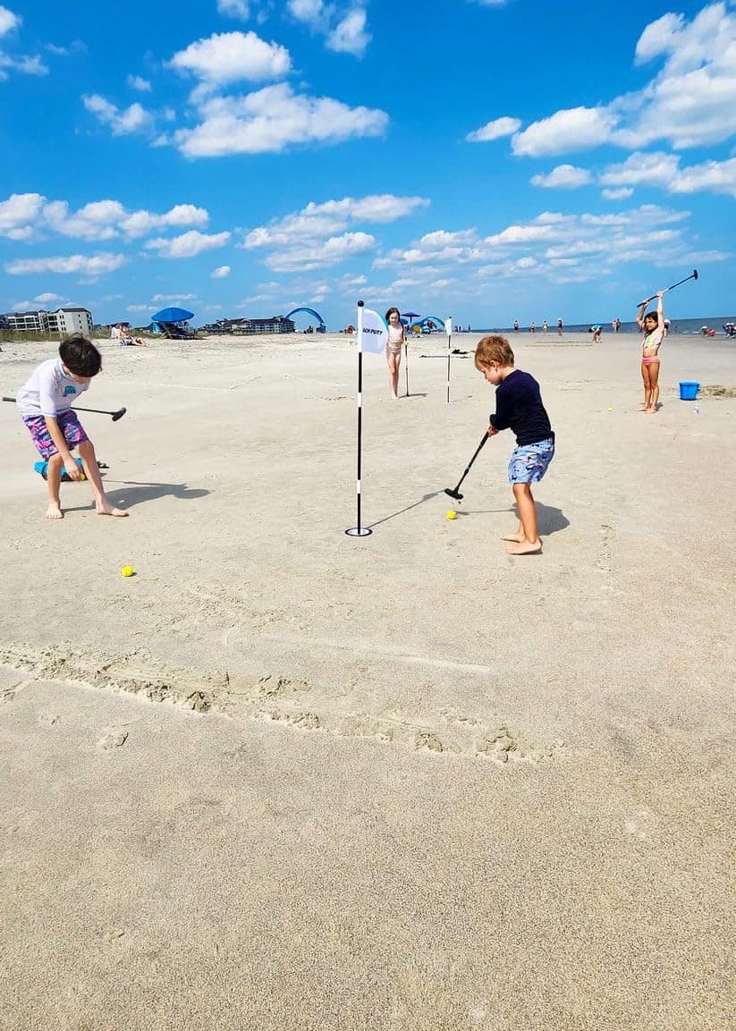 Juego de Golf de Playa Beach Putt - Set de Mini Golf - - Imagen 9