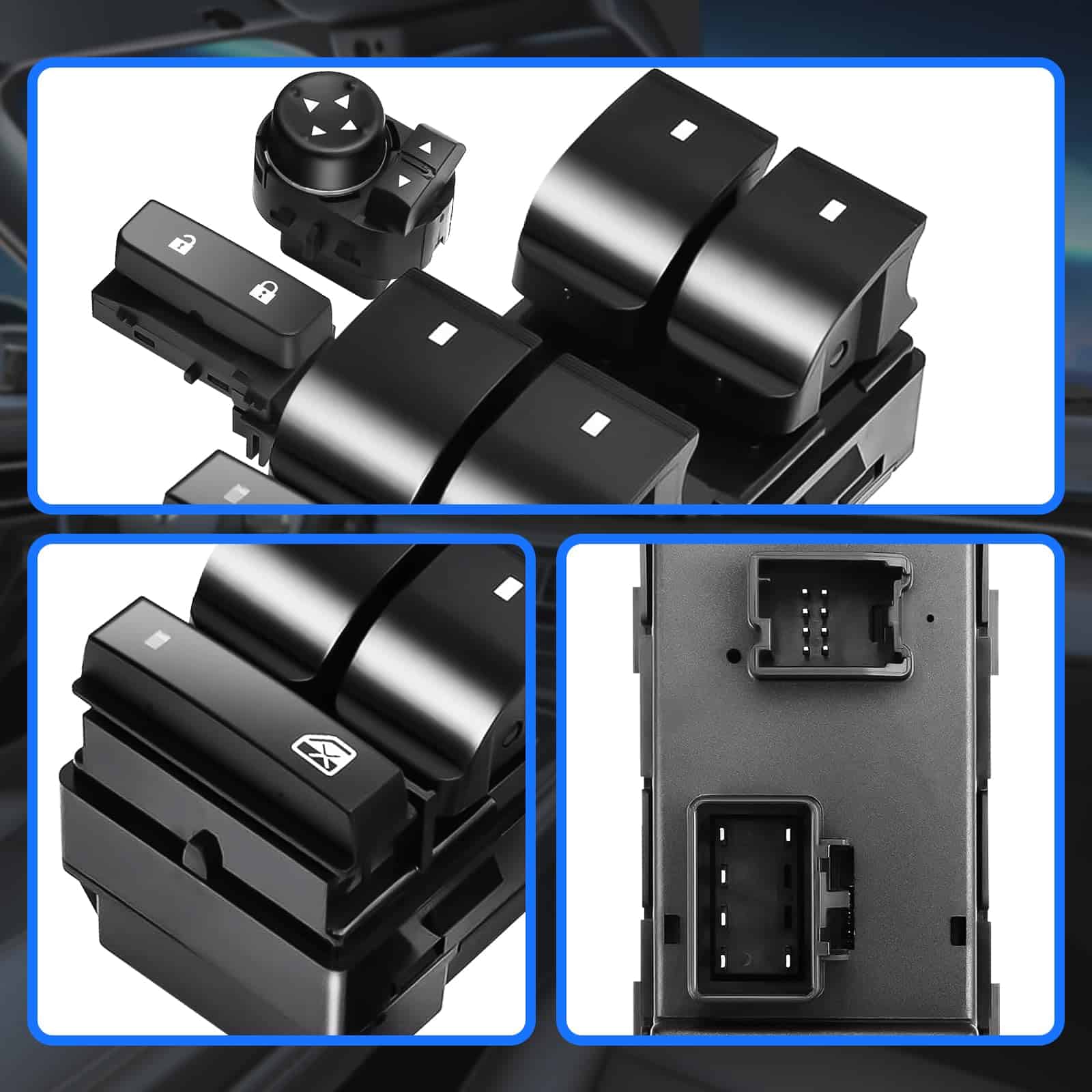 JALIAMTE 25789692 Interruptor de Ventana Eléctrica, 3 Pcs - Imagen 6