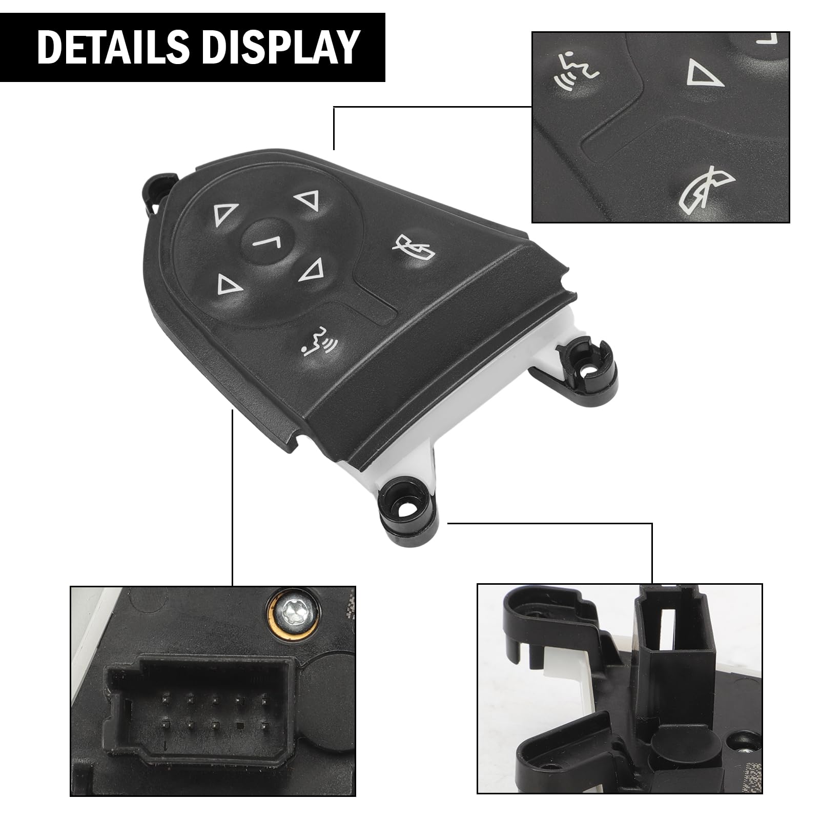 Interruptor de control de audio del volante compatible con - Imagen 5