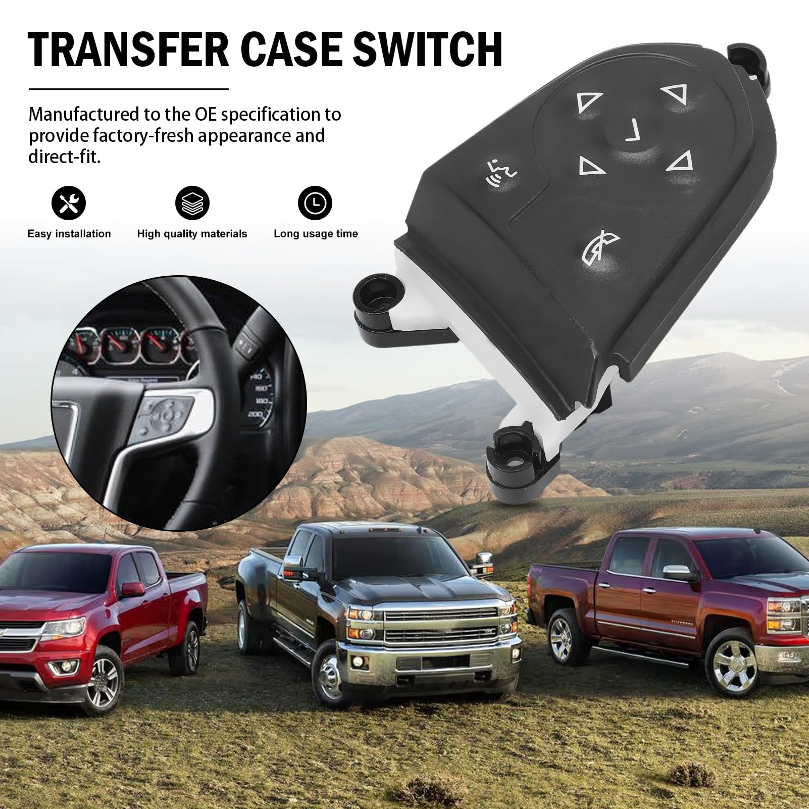 Interruptor de control de audio del volante compatible con - Imagen 4