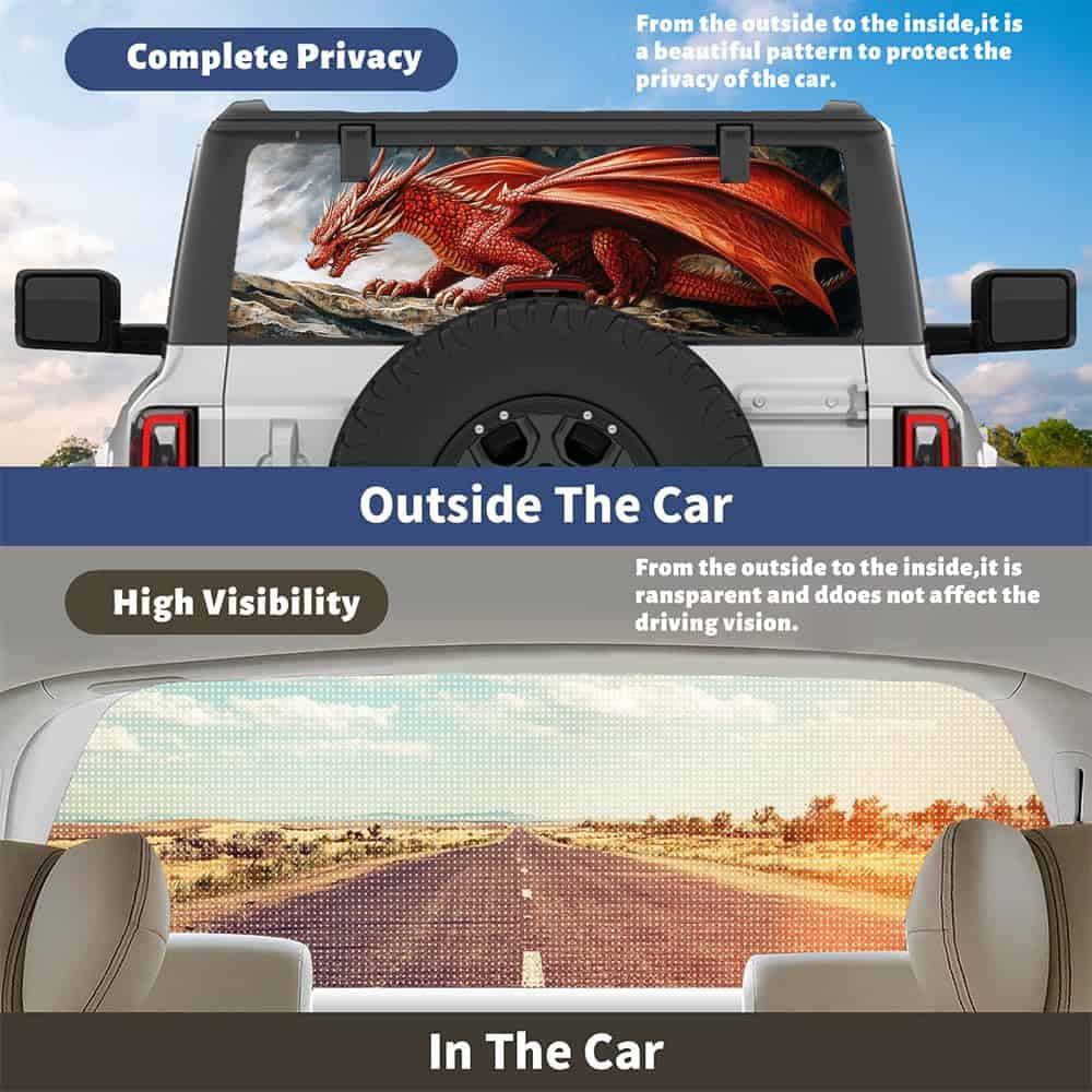 Calcomanías para camionetas Pickup de dragón misterioso, - Imagen 6