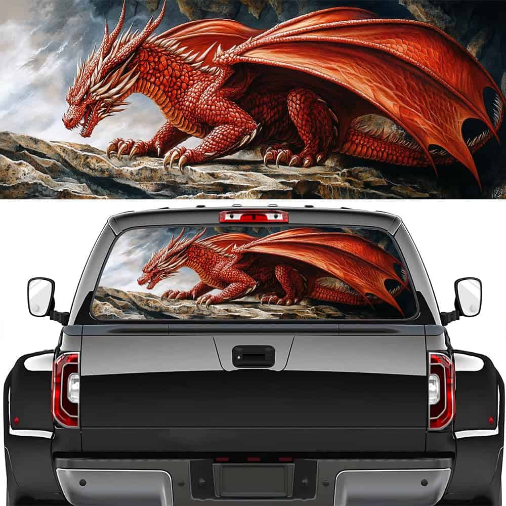 Calcomanías para camionetas Pickup de dragón misterioso,